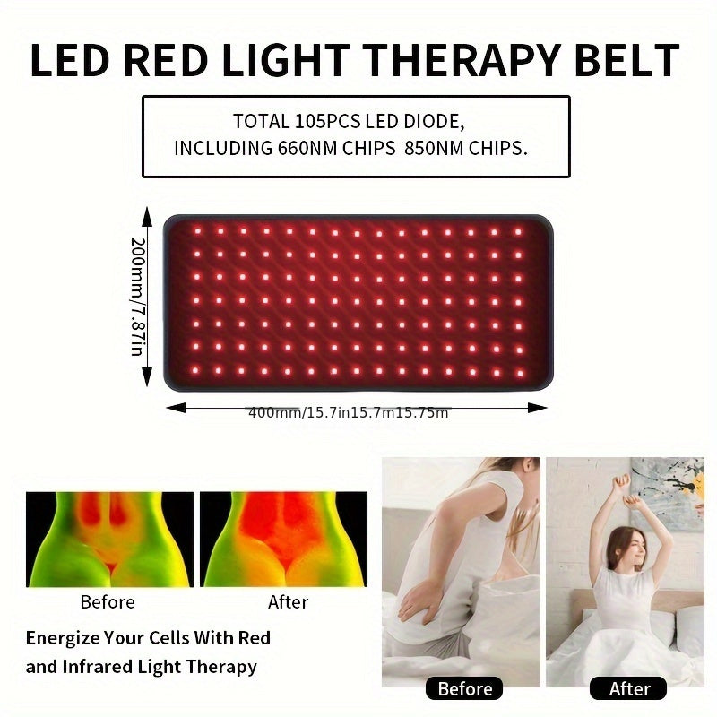 Red & Infrared Light Therapy Wrap Mat Belt