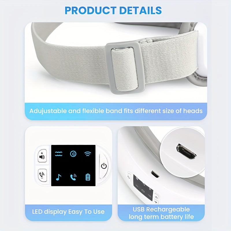 Intelligent Eye Massager, Portable, Hot Compress, Music