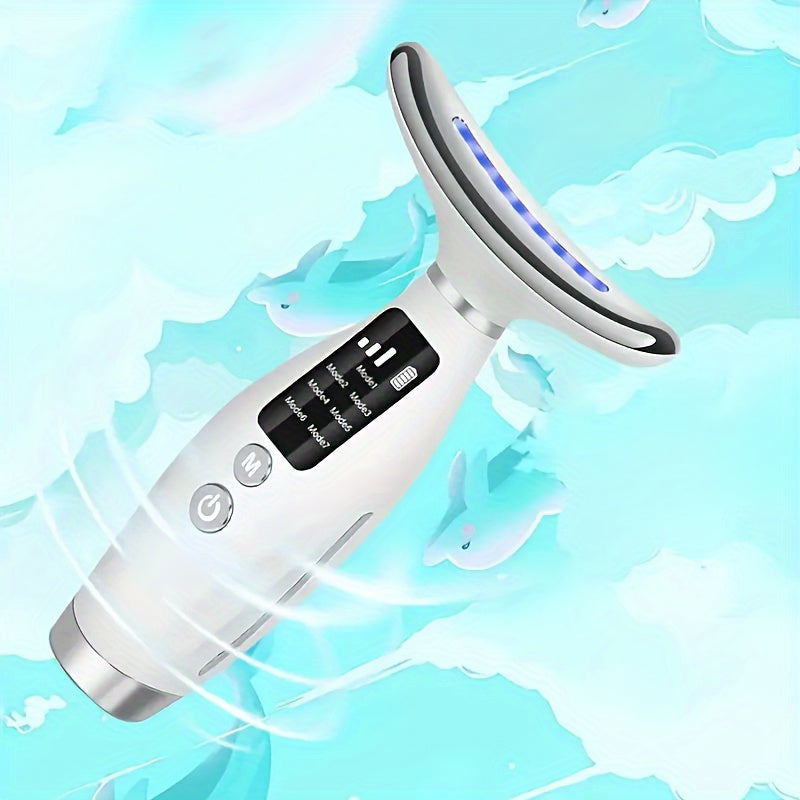 LED & Heated Wand for Face and Neck Therapy - Wrinkles - Skin Health