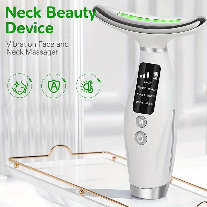 LED & Heated Wand for Face and Neck Therapy - Wrinkles - Skin Health