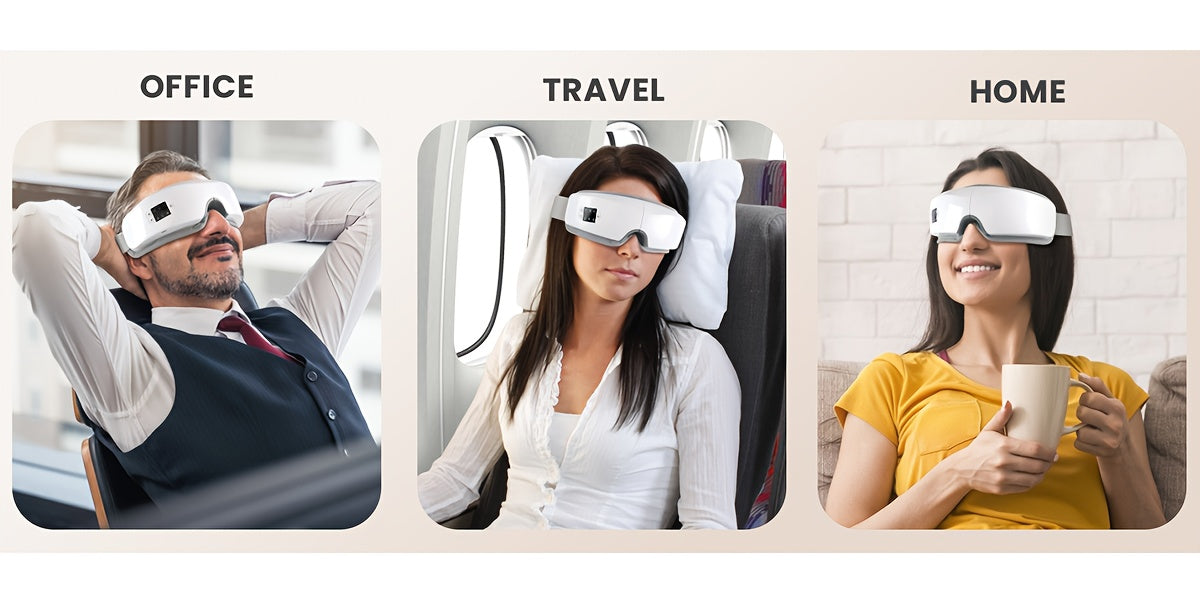 Intelligent Eye Massager, Portable, Hot Compress, Music